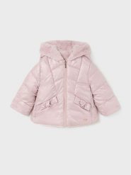 Mayoral Kurtka zimowa 2.422 Różowy Regular Fit. Czerwone buty zimowe dziewczęce Mayoral, bez wzorów, z syntetyku, bez zapięcia. Za 269.99 zł.