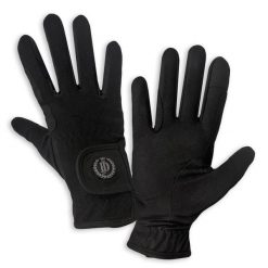 Rękawiczki jeździeckie damskie Amelie. Czarne rękawiczki damskie JD ATTACK, bez wzorów, z elastanu, eleganckie. Za 69.99 zł.