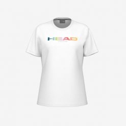 Koszulka damska Head Rainbow. Białe koszulki sportowe damskie Head, xl, bez wzorów, bez kołnierzyka, bez ramiączek, tenisowe. W wyprzedaży za 153.00 zł.