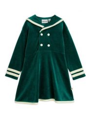 MINI RODINI Sukienka codzienna Sailor 2515010975 Zielony Regular Fit. Zielone sukienki dla dziewczynek Mini Rodini, bez wzorów, z bawełny, bez ramiączek. Za 219.99 zł.