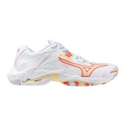 Damskie buty halowe Mizuno Wave Lightning Z. Białe obuwie sportowe damskie Mizuno, bez wzorów, do piłki ręcznej, mizuno wave. Za 419.99 zł.