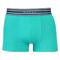 Niebieskie Bokserki Męskie Moraj. Niebieskie bokserki męskie Moraj, l, bez wzorów, z bawełny. Za 34.99 zł.