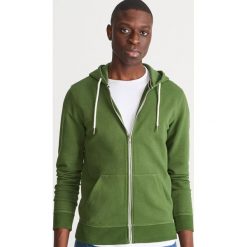 Bluza z bawełny organicznej - Khaki. Brązowe bluzy damskie Reserved, l, bez wzorów, z bawełny, bez kaptura. Za 59.99 zł.