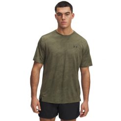 Sweter żakardowy Under Armour Tech Vent. Czarne swetry przez głowę męskie Under Armour, m, bez wzorów, z materiału, bez kołnierzyka. Za 312.99 zł.