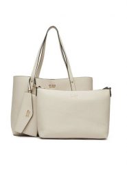 Guess Torebka HWPG96 48230 Écru. Torebki do ręki damskie Guess, z aplikacjami, ze skóry, bez dodatków. Za 449.99 zł.
