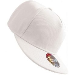 5 Panel Snapback Baseball Cap. Białe czapki i kapelusze damskie ATLANTIS, bez wzorów. Za 49.99 zł.
