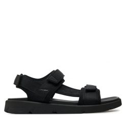 Sandały Geox. Niebieskie sandały chłopięce Geox, bez zapięcia. Za 239.99 zł.