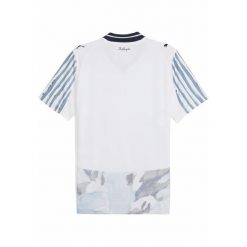 Męska koszulka KIDSUPER × CF MONTERREY PUMA White Deep Navy Blue. Białe koszulki sportowe męskie Puma, m, bez wzorów, bez kołnierzyka, bez ramiączek, do piłki nożnej. Za 439.00 zł.