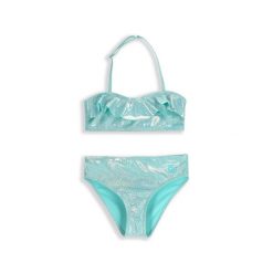 Kostium kąpielowy dwuczęściowy dziecięcy Lemon Explore WL5. Zielone stroje kąpielowe dla dziewczynek LEMON explore, bez wzorów, z elastanu. Za 89.90 zł.