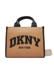 DKNY Torebka R52AZC80 Beżowy. Brązowe torebki do ręki damskie DKNY, bez wzorów, ze skóry, bez dodatków. Za 479.99 zł.