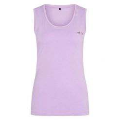 Damski tank top HV Polo Classic. Fioletowe koszule damskie HV POLO, bez wzorów, bez kołnierzyka, bez ramiączek, do jazdy konnej. Za 191.00 zł.