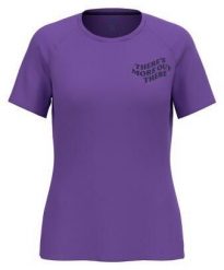 Koszulka damska Odlo ESSENTIAL PRINT T-shirt crew neck s/s. Fioletowe koszulki sportowe damskie Odlo, l, bez wzorów, z materiału, bez kołnierzyka, bez ramiączek, do biegania. Za 165.00 zł.