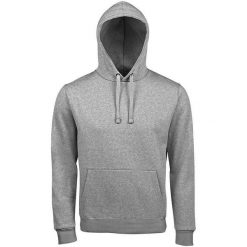 Męska Bluza Z Kapturem Spencer Melange. Szare bluzy męskie SOL'S, m, bez wzorów, z kapturem. Za 158.99 zł.