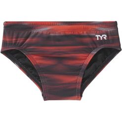 Kąpielówki chłopięce TYR Brief Swimsuit - Technowave. Czerwone kąpielówki dla chłopców TYR, bez wzorów. Za 159.99 zł.