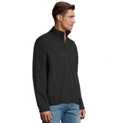 Męska Kurtka Radian Soft Shell. Czarne kurtki męskie SOL'S, l, bez wzorów, z elastanu, bez kaptura. Za 292.99 zł.