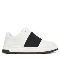 Sneakersy Calvin Klein. Białe trampki i tenisówki chłopięce Calvin Klein, bez wzorów, bez zapięcia. Za 289.99 zł.
