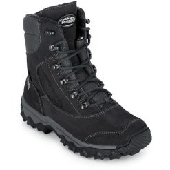 Buty zimowe damskie MEINDL Ischgl Lady GTX, z membraną Gore-Tex. Czarne obuwie sportowe damskie Meindl, bez wzorów, z gore-texu, trekkingowe. W wyprzedaży za 779.35 zł.