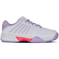 Buty do tenisa damskie K-Swiss Express Light 3. Białe obuwie sportowe damskie K-SWISS, bez wzorów, z materiału, tenisowe. Za 508.00 zł.