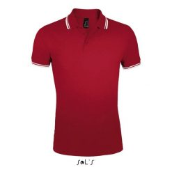 Polo Sol's Pasadena. Czerwone koszulki polo męskie SOL'S, m, bez wzorów, eleganckie, bez ramiączek. W wyprzedaży za 115.50 zł.