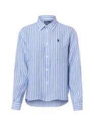 Polo Ralph Lauren Bluzka Kobiety len niebieski, M. Niebieskie bluzki damskie Polo Ralph Lauren, m, bez wzorów, ze lnu, bez kołnierzyka, bez ramiączek. Za 649.95 zł.