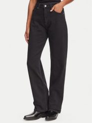 HUGO Jeansy Elyah 50520606 Czarny Straight Fit. Czarne jeansy damskie Hugo. Za 449.99 zł.