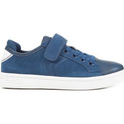 Sneakersy "DJRock" w kolorze niebieskim. Niebieskie trampki i tenisówki chłopięce Geox Kids, z gumy. W wyprzedaży za 129.95 zł.