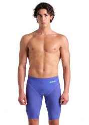 Strój startowy męski na basen spodenki Arena Impulso. Niebieskie kąpielówki męskie Arena, l, bez wzorów, z dzianiny, na fitness i siłownię. Za 499.99 zł.