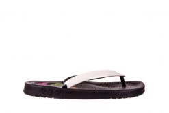 Japonki KISS 026 BLACK NEON, Czarny/ Biały, Guma - 37-38. Czarne klapki damskie Azaleia, bez wzorów, z gumy, eleganckie, bez obcasa. W wyprzedaży za 17.10 zł.