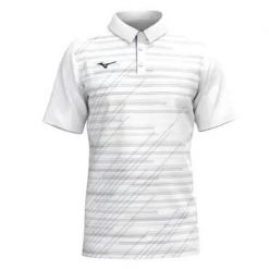 Polo Mizuno Team Chiba. Białe koszulki sportowe męskie Mizuno, bez wzorów, bez kołnierzyka, bez ramiączek, tenisowe. Za 227.00 zł.