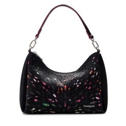 Torebka Desigual. Czarne torebki do ręki damskie Desigual, bez wzorów, klasyczne, bez dodatków. Za 199.99 zł.