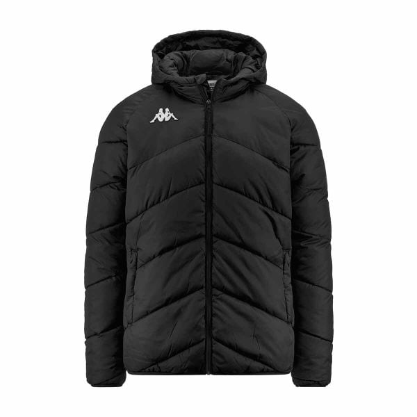 Kurtka puchowa Kappa Vianetto. Czarne kurtki męskie Kappa, na zimę, m, bez wzorów, z nylonu, bez kaptura. Za 299.00 zł.