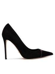 Elisabetta Franchi Szpilki SA-19L-66E2-V400 Czarny. Czarne szpilki damskie Elisabetta Franchi, bez wzorów, ze skóry, bez obcasa, bez zapięcia. Za 2,099.00 zł.