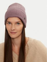 Calvin Klein Czapka Chunky K60K612873 Fioletowy. Fioletowe czapki i kapelusze damskie Calvin Klein, na zimę, bez wzorów, z materiału. Za 239.99 zł.