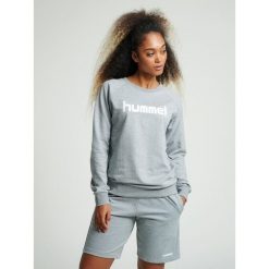 Bluza do piłki ręcznej damska Hummel Go Cotton Logo Sweatshirt Woman. Szare bluzy sportowe damskie Hummel, xs, bez wzorów, bez kaptura, do piłki ręcznej. W wyprzedaży za 159.00 zł.