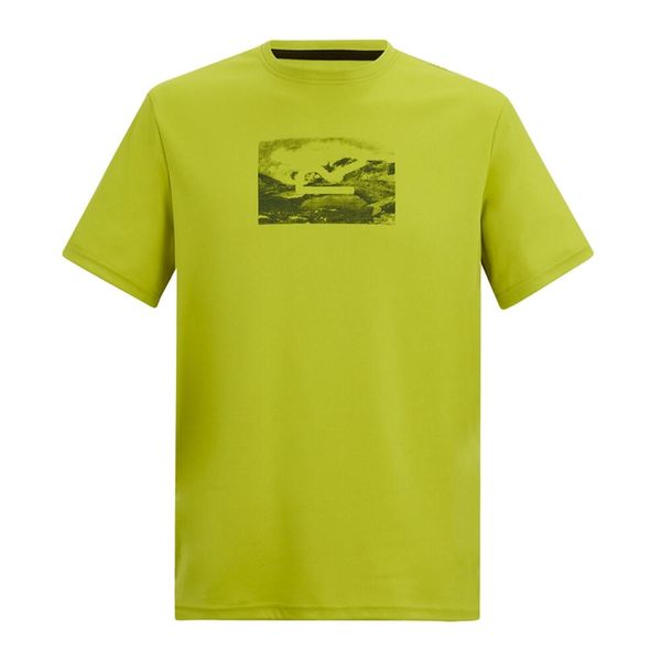 T-shirt Męski Graficzny Nadruk Fingal. Żółte t-shirty męskie Regatta, l, bez wzorów, z poliesteru, bez kołnierzyka. Za 75.99 zł.