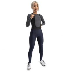 Damskie długie spodnie rowerowe Kolarstwo Siroko Colina. Niebieskie obuwie sportowe damskie SIROKO, s, bez wzorów, sportowe, rowerowe. Za 509.00 zł.