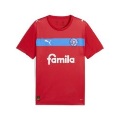 Męska koszulka wyjazdowa Holstein Kiel 25/26 PUMA Red Ignite Blue White. Białe koszulki sportowe męskie Puma, m, bez wzorów, bez kołnierzyka, bez ramiączek, do piłki nożnej. Za 419.00 zł.