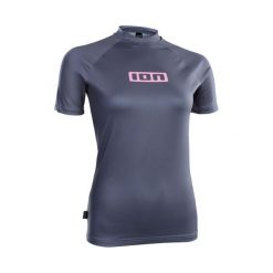 Koszulka surfingowa UV damska ION Promo Lycra SS. Niebieskie koszulki sportowe damskie ION, l, bez wzorów, z lycry, bez kołnierzyka, bez ramiączek. Za 153.95 zł.