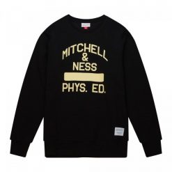 Bluza męska do koszykówki Mitchell & Ness Graphic Crew. Czarne bluzy męskie Mitchell & Ness, m, bez wzorów, bez kaptura, do koszykówki. Za 299.00 zł.