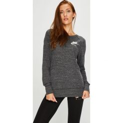 Nike Sportswear - Bluzka. Szare bluzki damskie Nike Sportswear, z bawełny, z okrągłym kołnierzem. W wyprzedaży za 169.90 zł.