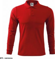 MALFINI Single J. LS 211 - ADLER - Koszulka polo męska, 180 g/m, 100% bawełna, - czerwony - rozmiar S. Czerwone koszulki polo męskie Malfini, m, bez wzorów, z bawełny, bez ramiączek. Za 46.77 zł.