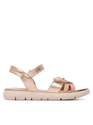 Primigi Sandały 1435111 S Złoty. Żółte sandały dziewczęce Primigi, ze skóry, bez zapięcia. Za 329.99 zł.