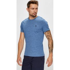 U.S. Polo - T-shirt. Szare koszulki polo męskie U.S. Polo, z bawełny. W wyprzedaży za 119.90 zł.