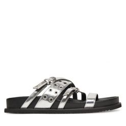 Klapki Tamaris. Szare klapki damskie Tamaris, bez wzorów, bez obcasa. Za 319.99 zł.