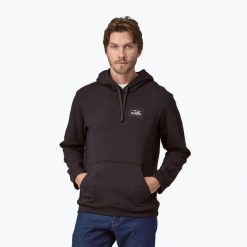 Bluza męska Patagonia '73 Skyline Uprisal Hoody. Czarne bluzy męskie Patagonia, m, bez wzorów, bez kaptura. Za 339.99 zł.