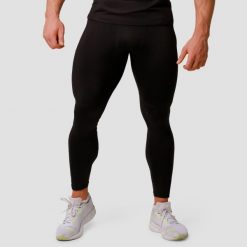 Legginsy męskie bieganie slim czarne Pulse. Czarne legginsy sportowe męskie GYMBEAM, m, bez wzorów, z elastanu, do biegania. Za 127.90 zł.