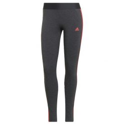 Legginsy treningowe damskie Adidas Loungewear Essentials 3-Stripes AeroReady. Czerwone legginsy damskie Adidas, xs, bez wzorów, do biegania. Za 111.00 zł.