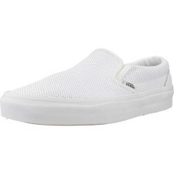 Buty VANS CLASSIC SLIP-ON Biały. Białe trampki i tenisówki damskie Vans, bez wzorów, ze skóry, casualowe, bez zapięcia. Za 221.99 zł.