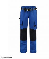 TRICORP - ADLER - Spodnie robocze unisex, Cordura, 300 g/m, 65 % poliester, 35 % bawełna chabrowy 54. Niebieskie spodnie sportowe męskie TRICORP, m, bez wzorów, z bawełny. Za 176.37 zł.