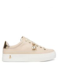 Patrizia Pepe Sneakersy PPJ900.22 Beżowy. Brązowe buty sportowe dziewczęce Patrizia Pepe, bez wzorów, ze skóry, bez zapięcia. Za 569.99 zł.